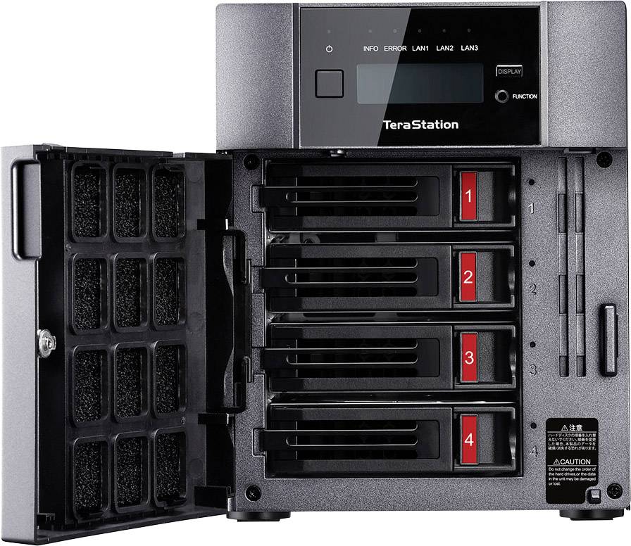 Buffalo TeraStation™ 5410DN NAS-Server 12TB 4 Bay TS5410DN1204-EU