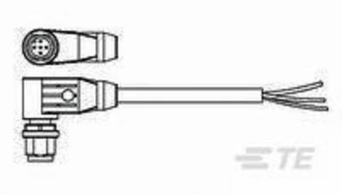 TE Connectivity 1-2273100-1 Sensor-/Aktor-Steckverbinder, konfektioniert M12 Stecker, gewinkelt 1.5