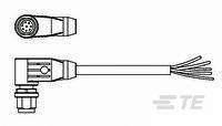 TE Connectivity 2273096-1 Sensor-/Aktor-Steckverbinder, konfektioniert M12 Stecker, gewinkelt 1.50