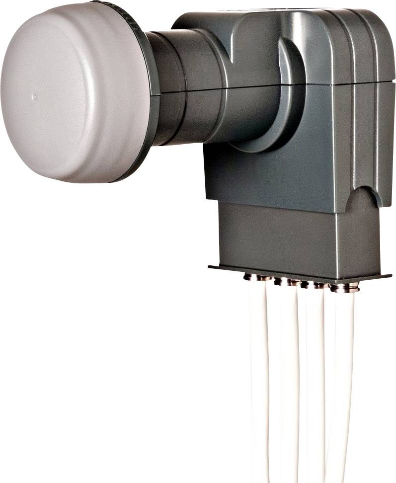 fuba DEK 417 Quattro-LNB Teilnehmer-Anzahl: 4 Feedaufnahme: 40 mm mit Switch Grau