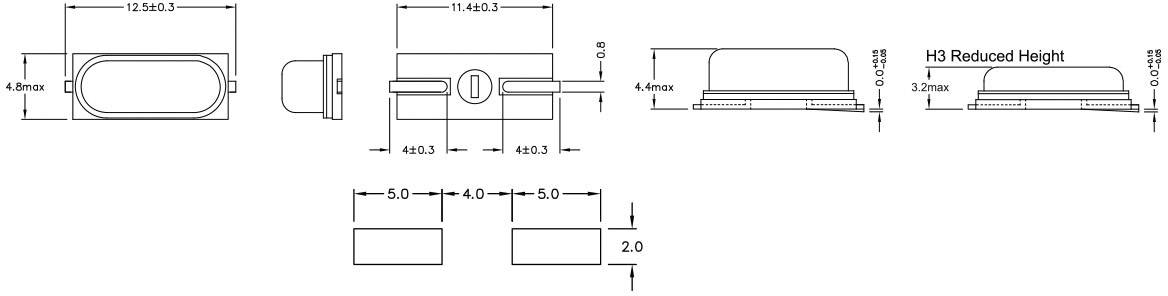 Qantek Quarzkristall QCS22.1184F20B12R SMD 22.1184 MHz 20 pF 11.4 mm 4.5 mm 4.3 mm 1000 St. Tape on Full reel