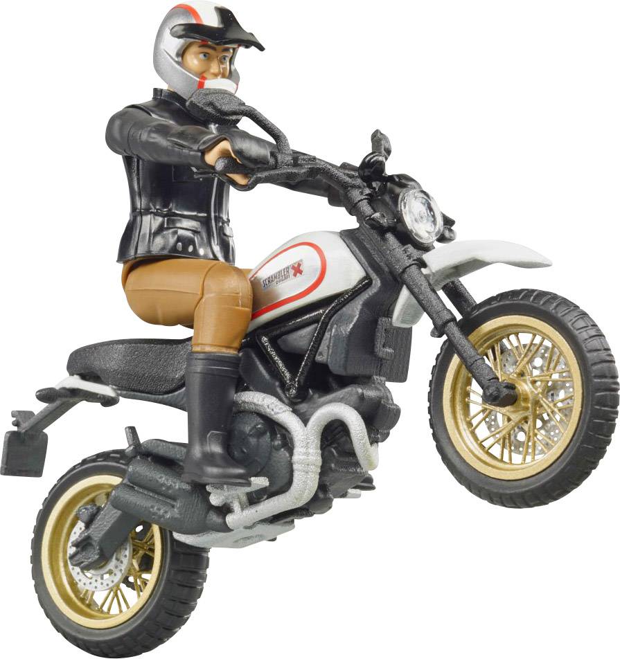 Bruder Scrambler Ducati Desert Sled mit Fahrer