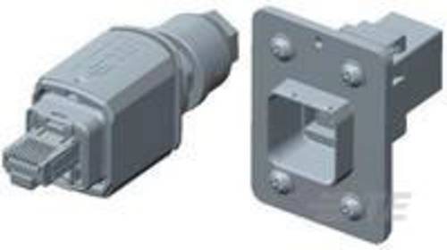 RJ45-Steckverbinder Buchse, Einbau, Stecker, gerade Schwarz 8-2120875-1 1St.