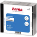 Hama Etui à CD 00044744 1 CD/DVD/Blu-Ray transparent, noir Polystyrène 5 pc(s)