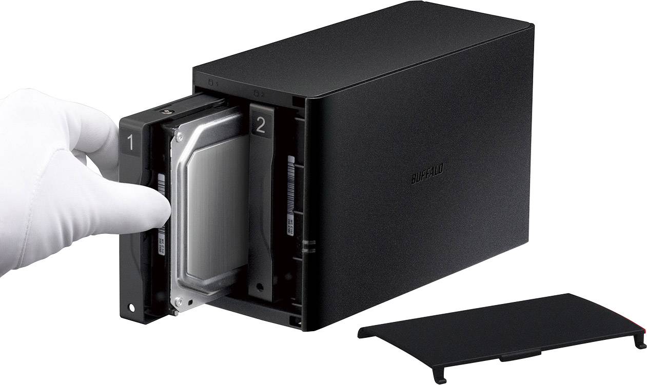 Buffalo LinkStation™ 220 NAS-Server 4TB 2 Bay bestückt mit 2x 2TB WD RED LS220DR0402-EU