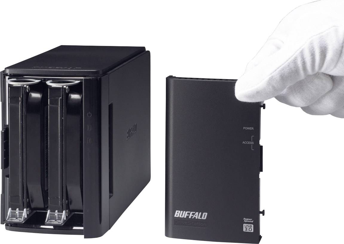 Buffalo HD-WL6TU3R1-EB DriveStation™ Duo Externe Festplatte 8.9cm (3.5 Zoll) 6TB Schwarz USB 3.0