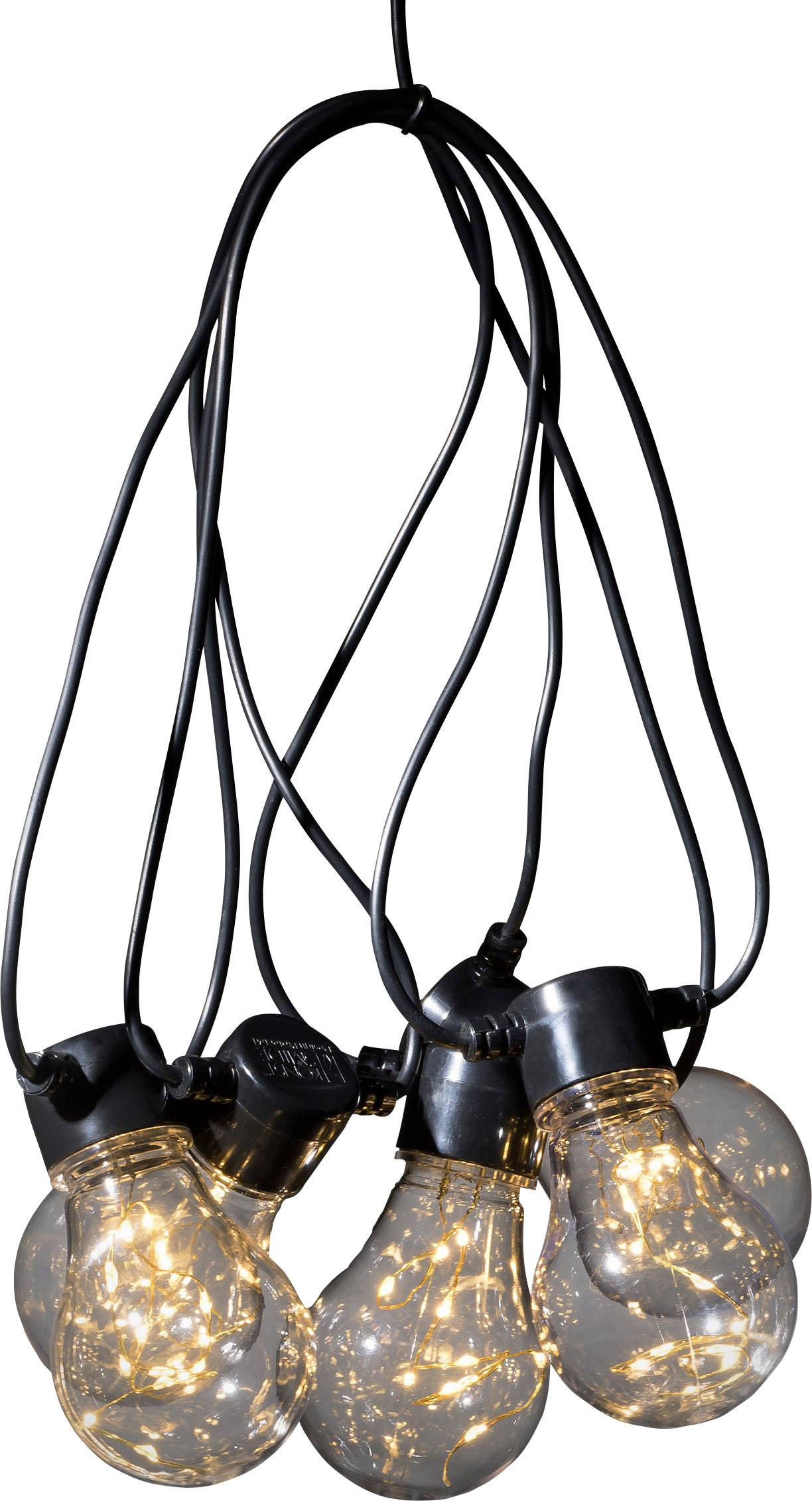 Konstsmide 2375-800 Party-Lichterkette  Innen/Außen  netzbetrieben Anzahl Leuchtmittel 110 LED Bernstein Beleuchtete Länge: 4.5 m