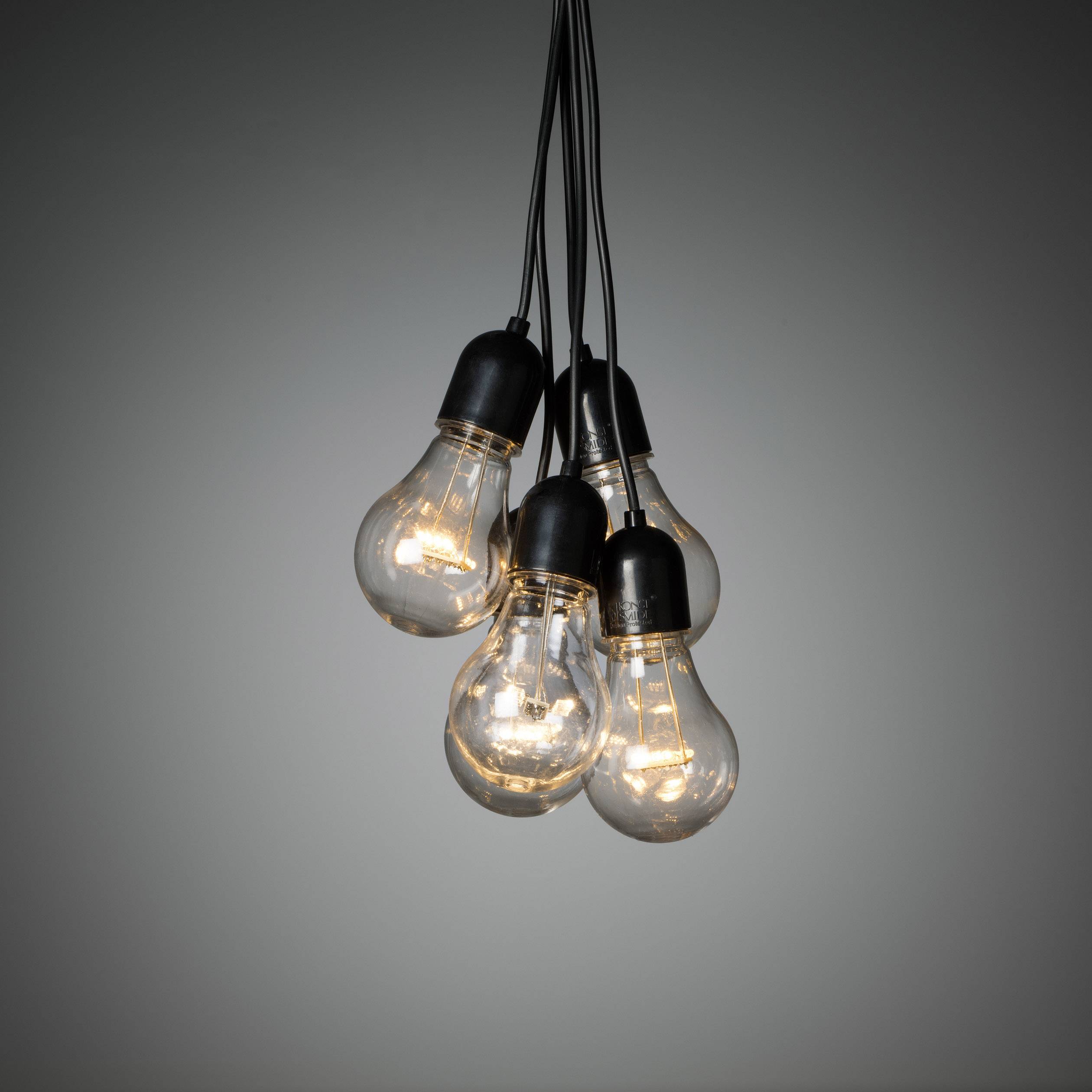 Konstsmide 2383-800 Lichtervorhang Innen/Außen EEK: G (A - G) netzbetrieben Anzahl Leuchtmittel 90 LED Bernstein Beleuchtet