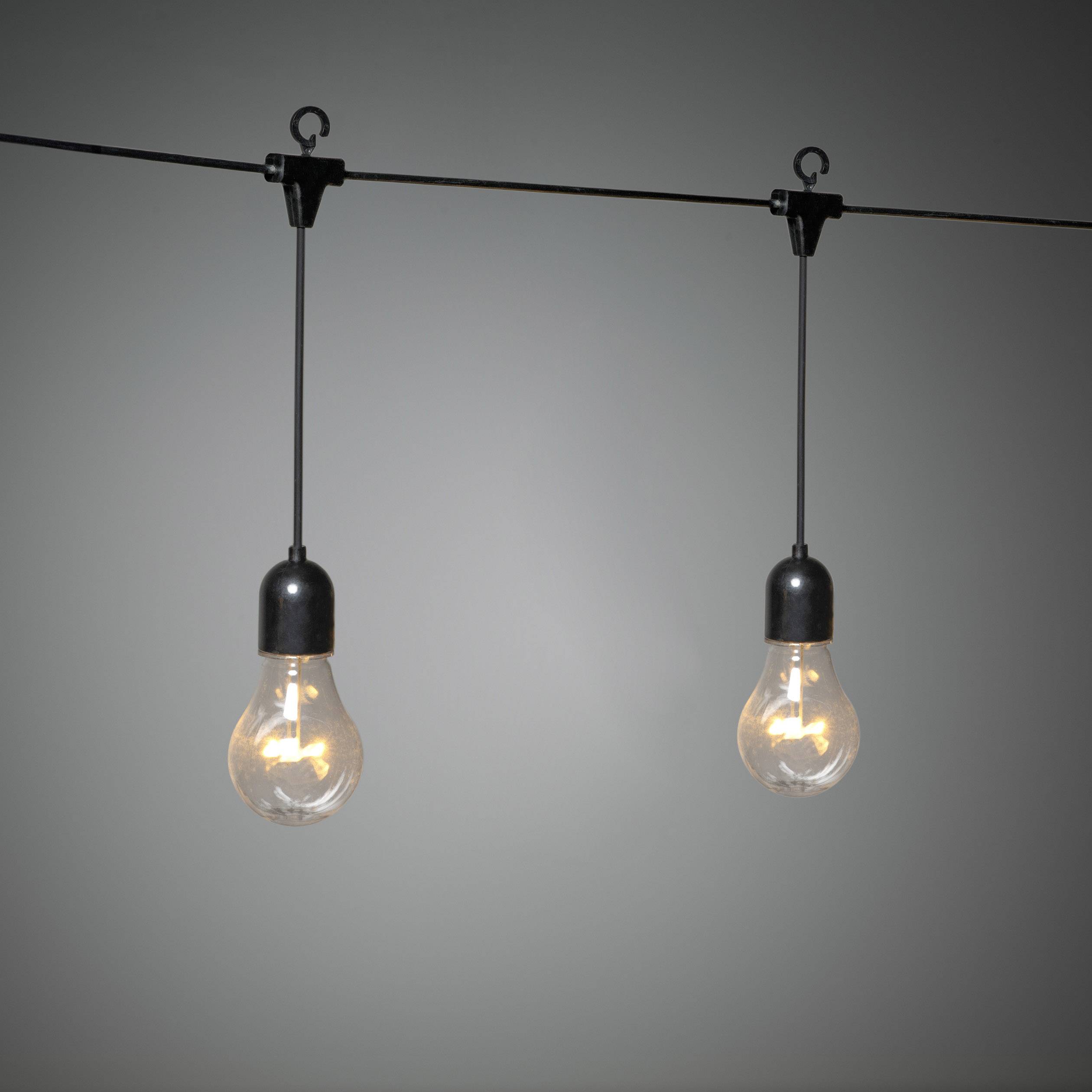 Konstsmide 2383-800 Lichtervorhang Innen/Außen EEK: G (A - G) netzbetrieben Anzahl Leuchtmittel 90 LED Bernstein Beleuchtet