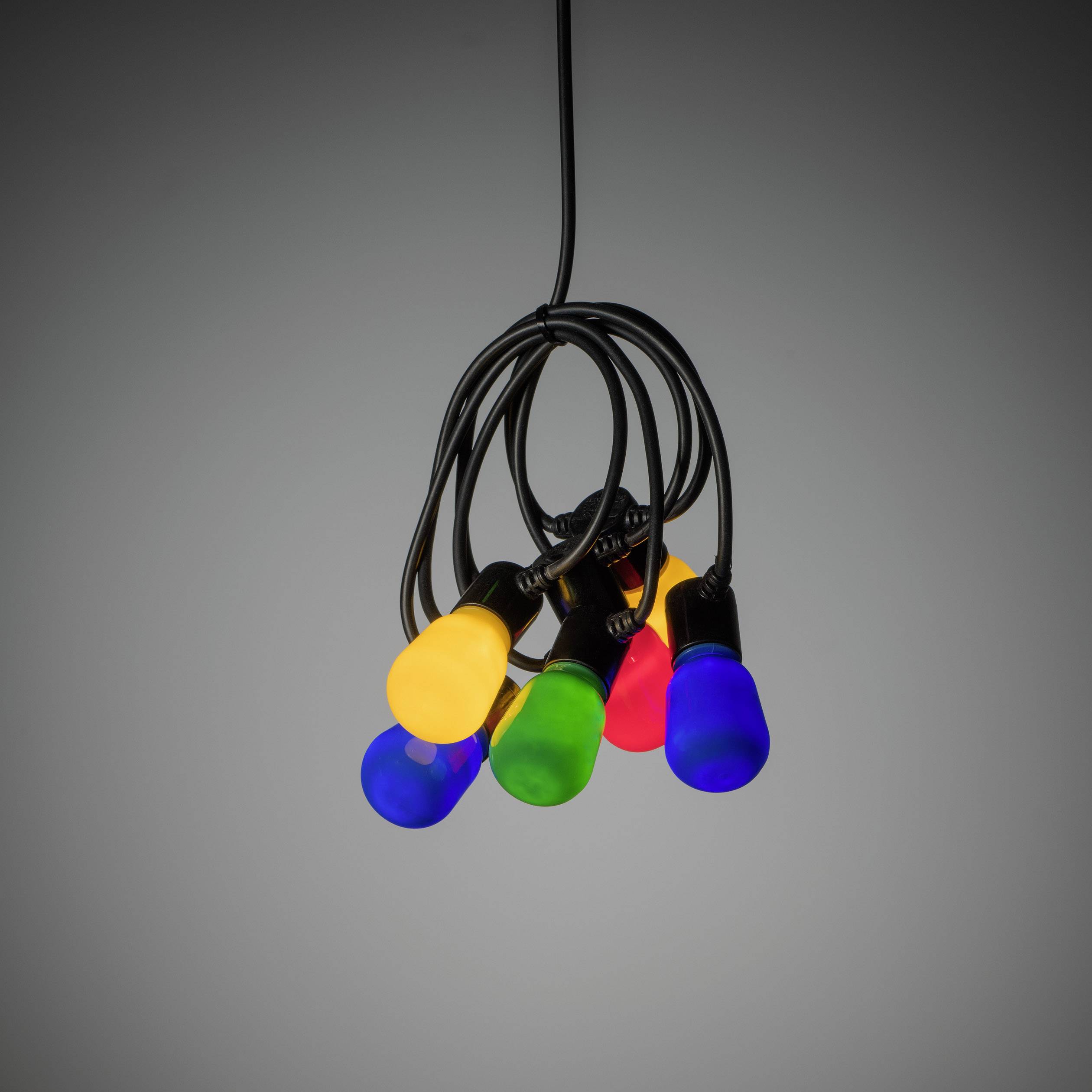 Konstsmide 2387-520 Party-Lichterkette Innen/Außen netzbetrieben Anzahl Leuchtmittel 120 LED Warmweiß Beleuchtete Länge: 9.75 m