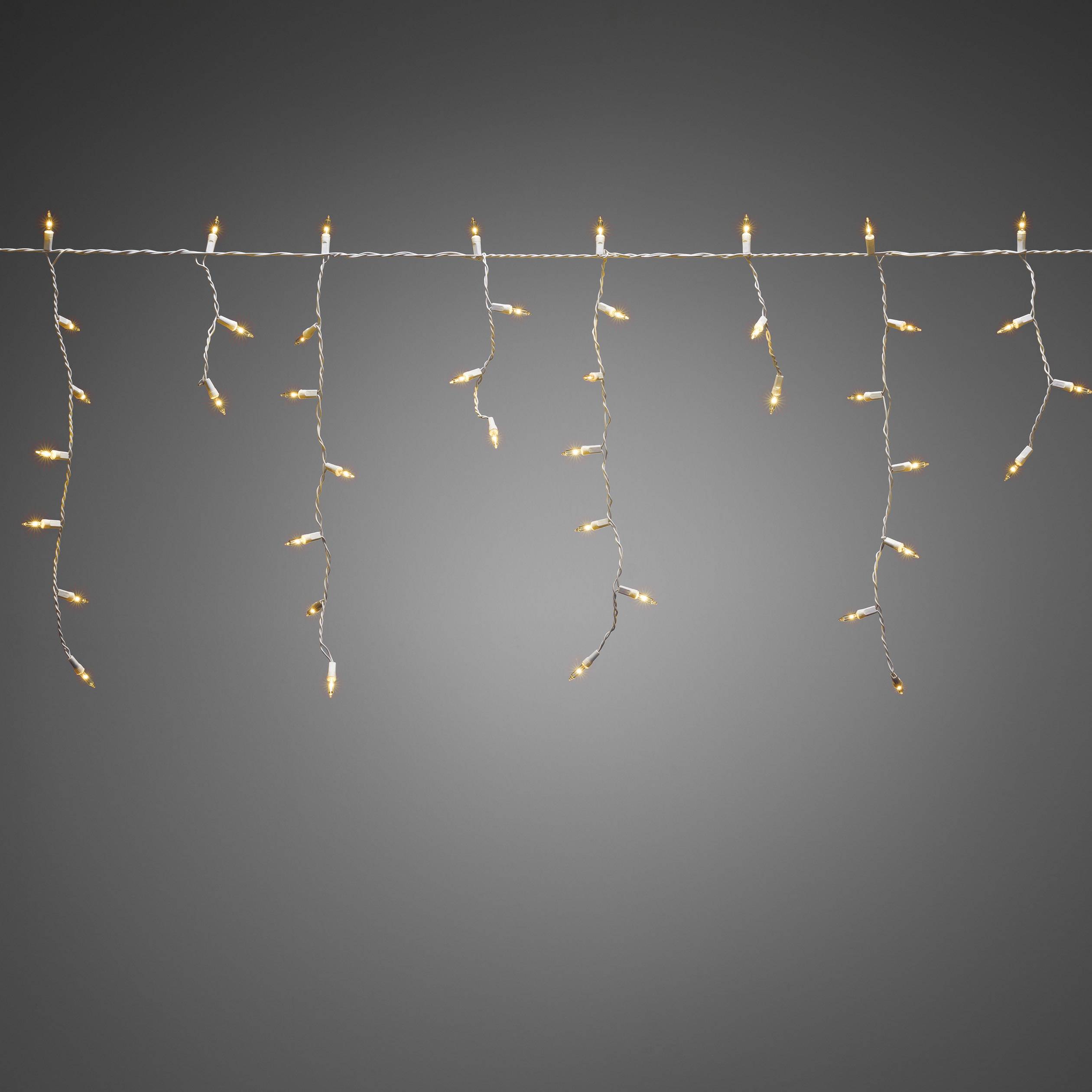 Konstsmide Lichtervorhang-Eisregen Innen/Außen 230 V/50 Hz EEK: F (A - G) 200 LED Bernstein