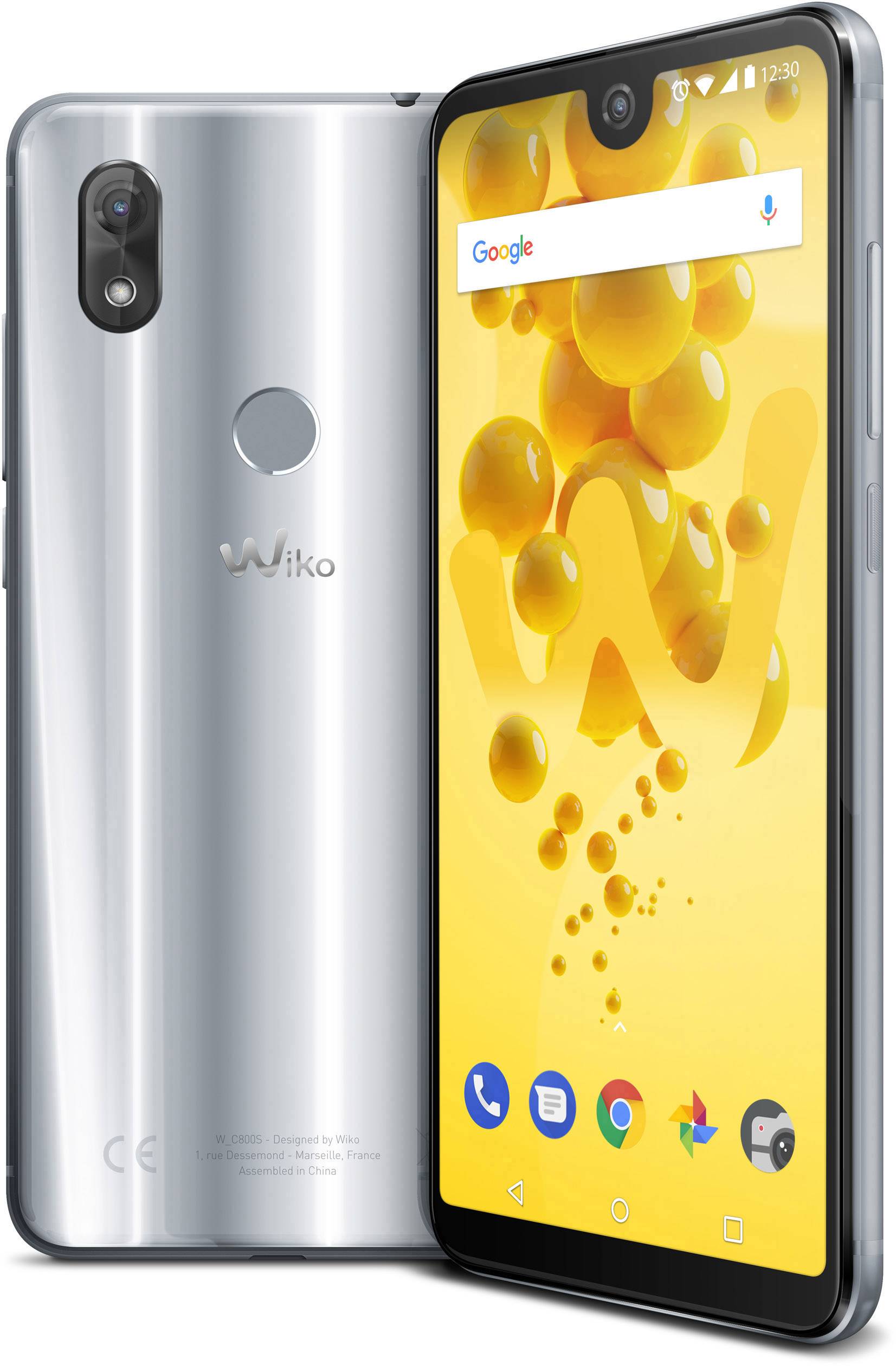 WIKO View 2 Smartphone 32GB 6 Zoll (15.2 cm) Dual-SIM Android™ 8.0 Oreo 13 Mio. Pixel Grau