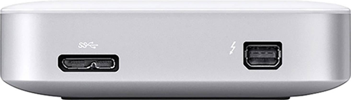 Buffalo MiniStation™ Thunderbolt 2TB Externe Festplatte 6.35cm (2.5 Zoll) Thunderbolt, USB 3.0 Silber HD-PA2.0TU3-EU