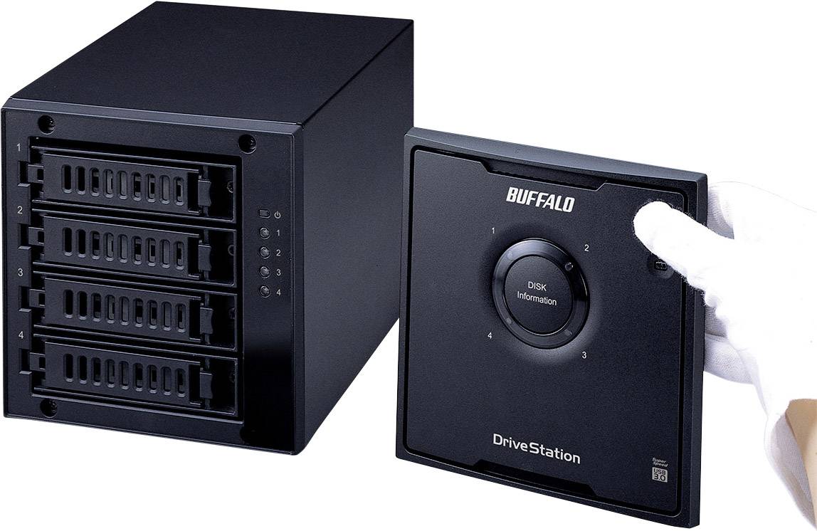 Buffalo DriveStation Quad DAS 24 TB – 4 Bay, RAID, USB 3.0, Hot Swap – Storage Per Server E Professionisti - 4