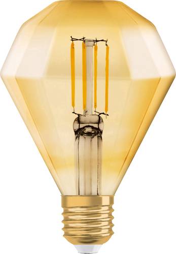 OSRAM LED EEK A+ (A++ - E) E27 Diamantform 4.50W = 40W Warmweiß (Ø x L) 110mm x 140mm Filament 1St