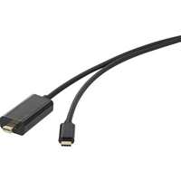 Renkforce USB-C® / Mini-DisplayPort Adapterkabel USB-C® Stecker, Mini DisplayPort Stecker 0.50m Schwarz RF-342168 Renkforce USB-C® / Mini-DisplayPort Adapterkabel USB-C® Stecker, Mini DisplayPort Stecker 0.50m Schwarz RF-342168