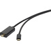 Renkforce USB-C® / Mini-DisplayPort Adapterkabel USB-C® Stecker, Mini DisplayPort Stecker 1.80m Schwarz RF-4538162 vergoldete