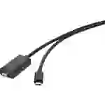 Renkforce USB-C® / Mini-DisplayPort Adapterkabel USB-C® Stecker, Mini DisplayPort Stecker 5.00m Schwarz RF-342168 Renkforce USB-C® / Mini-DisplayPort Adapterkabel USB-C® Stecker, Mini DisplayPort Stecker 5.00m Schwarz RF-342168