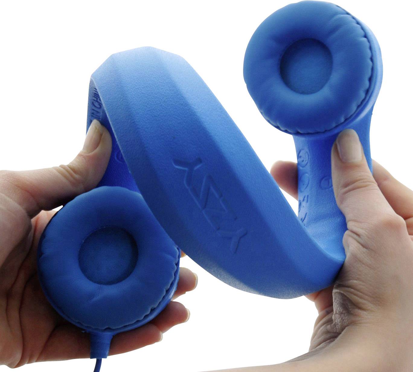 Kinder Over Ear Kopfhörer Over Ear Lautstärkebegrenzung Blau