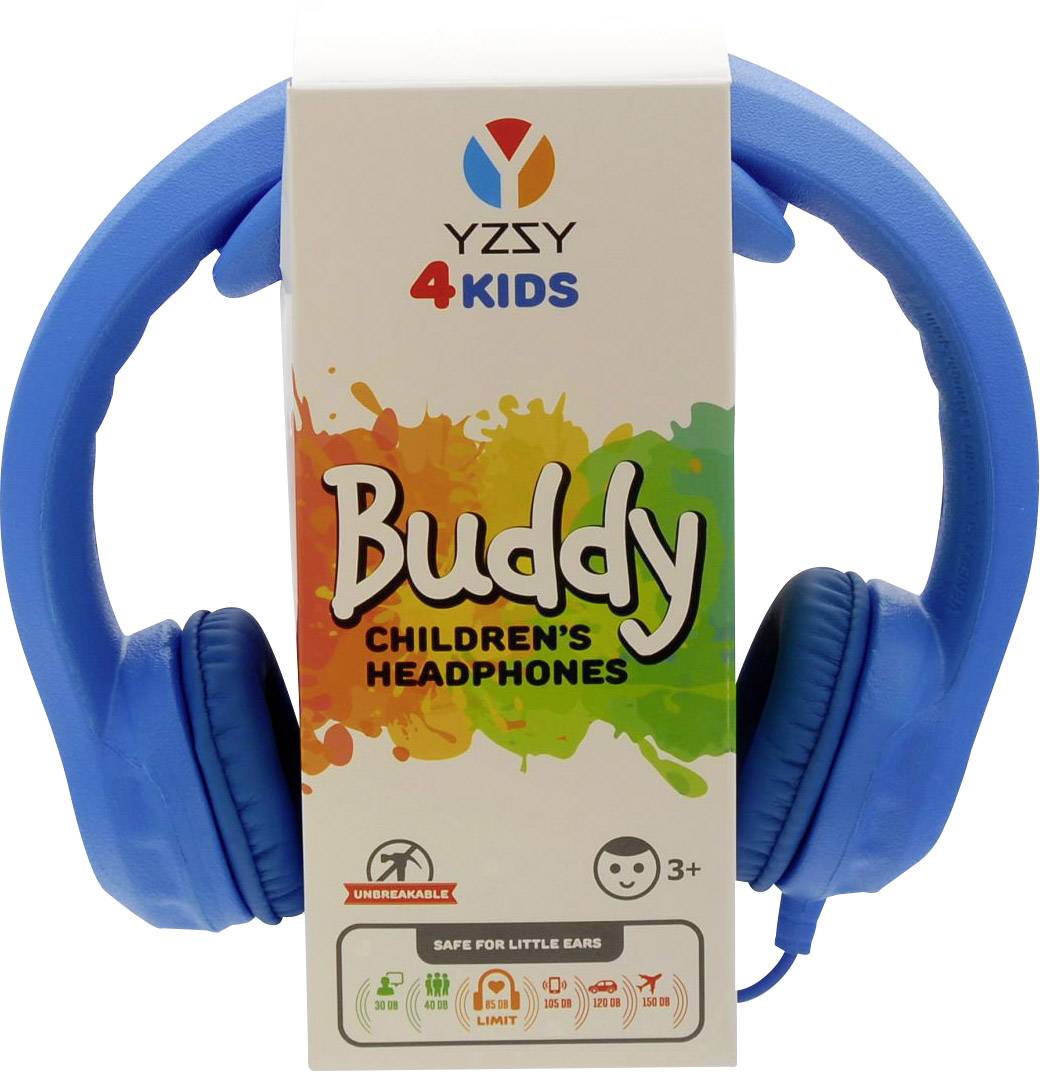 Kinder Over Ear Kopfhörer Over Ear Lautstärkebegrenzung Blau