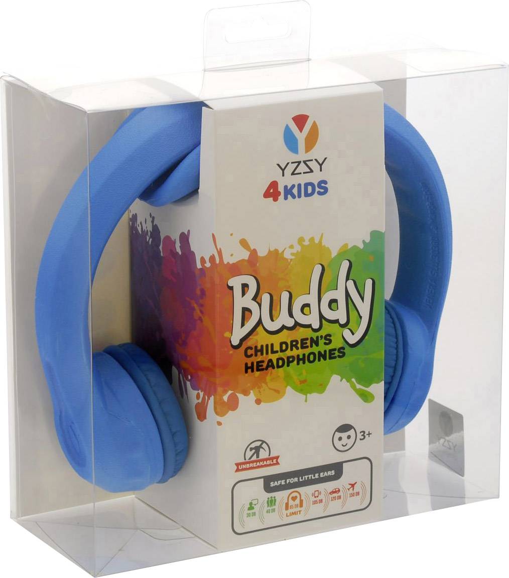 Kinder Over Ear Kopfhörer Over Ear Lautstärkebegrenzung Blau