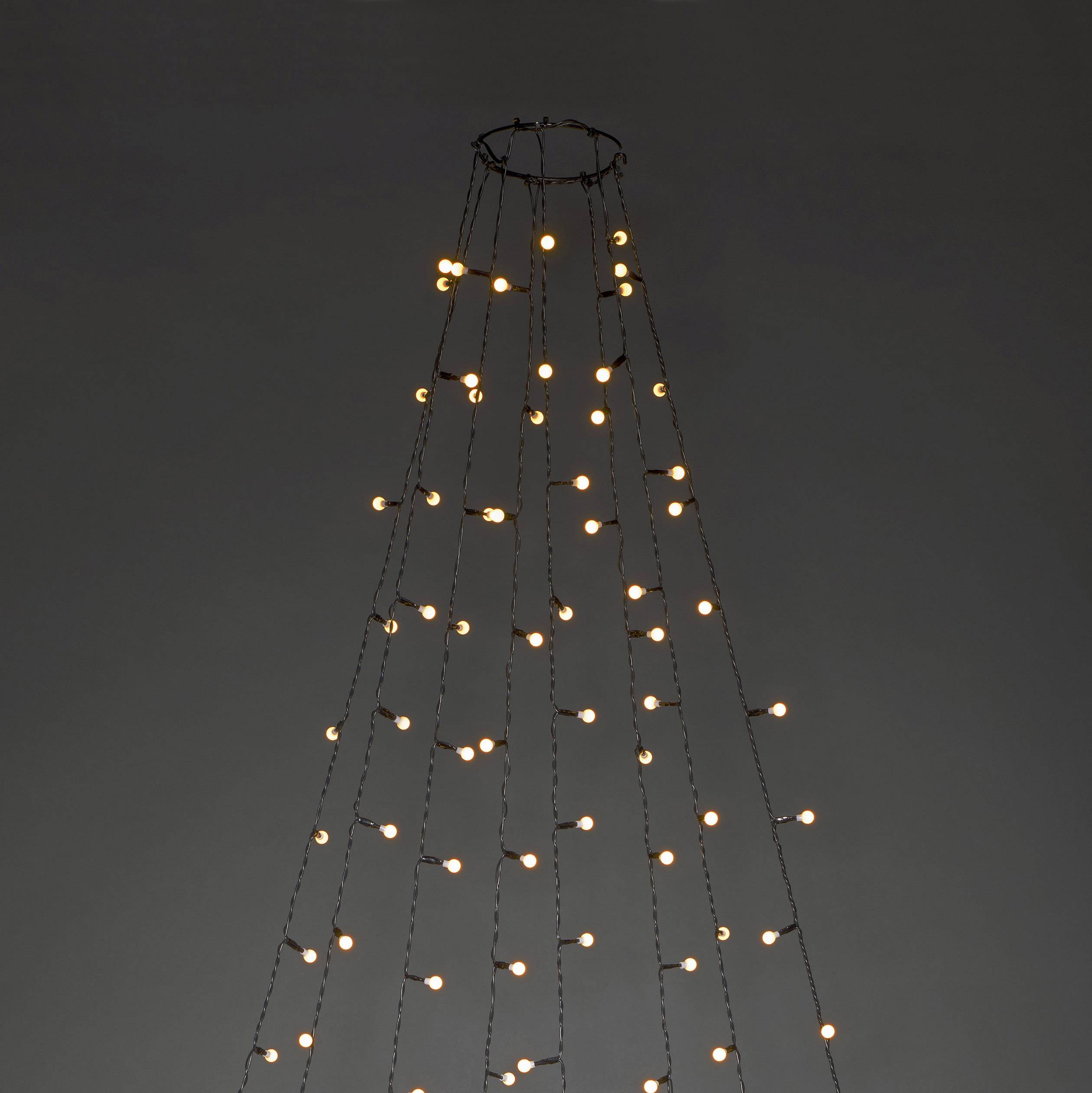 Konstsmide 6327-800 LED-Baummantel Innen/Außen EEK: F (A - G) netzbetrieben Anzahl Leuchtmittel 240 LED Bernstein Beleuchtete Länge: 2.4 m