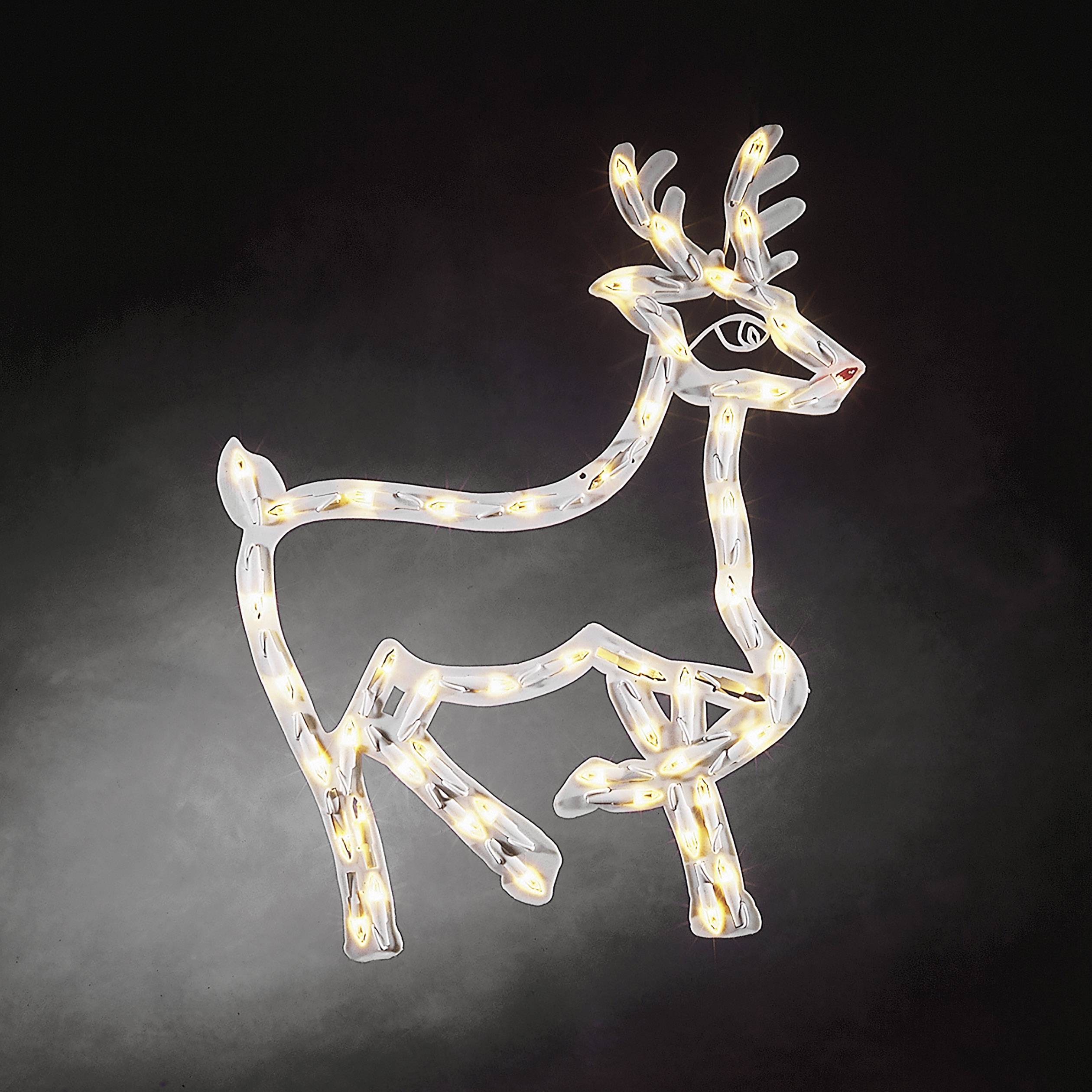 Konstsmide 2174-010 LED-Fensterbild Rentier Warmweiß LED Weiß EEK: G (A - G) mit Schalter