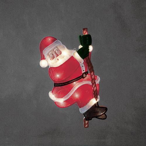 Konstsmide 2856-010 LED-Fensterbild Weihnachtsmann Warmweiß LED Bunt mit Schalter