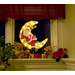 Konstsmide 2860-010 Image LED pour fenêtres papa Noël blanc chaud LED multicolore avec interrupteur