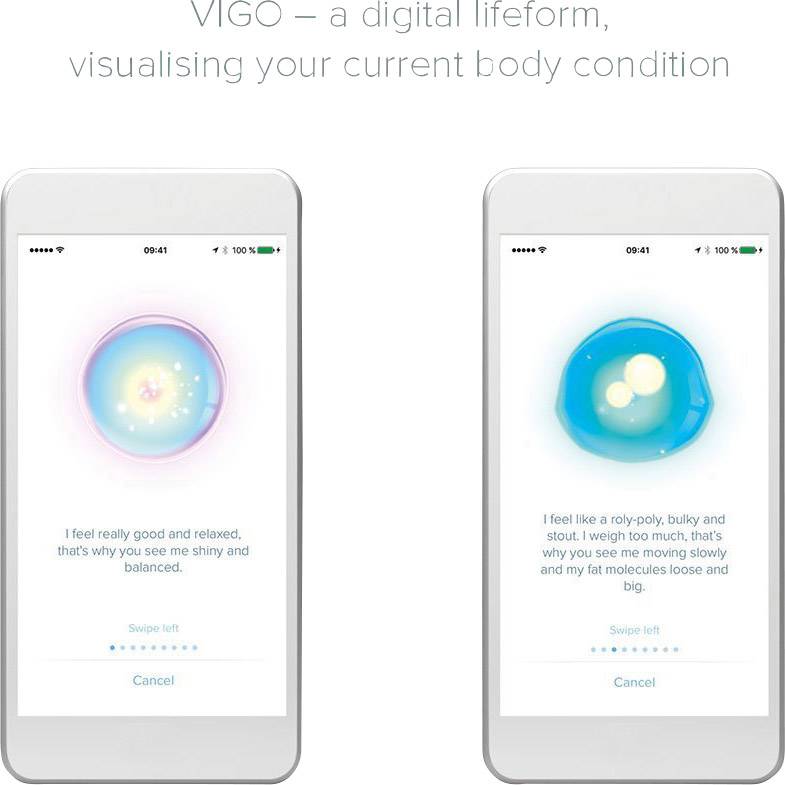 Digitale Personenwaage Bluetooth ADE BE 1614 FITvigo Wägebereich (max.)=180 kg Weiß, Zitronengelb