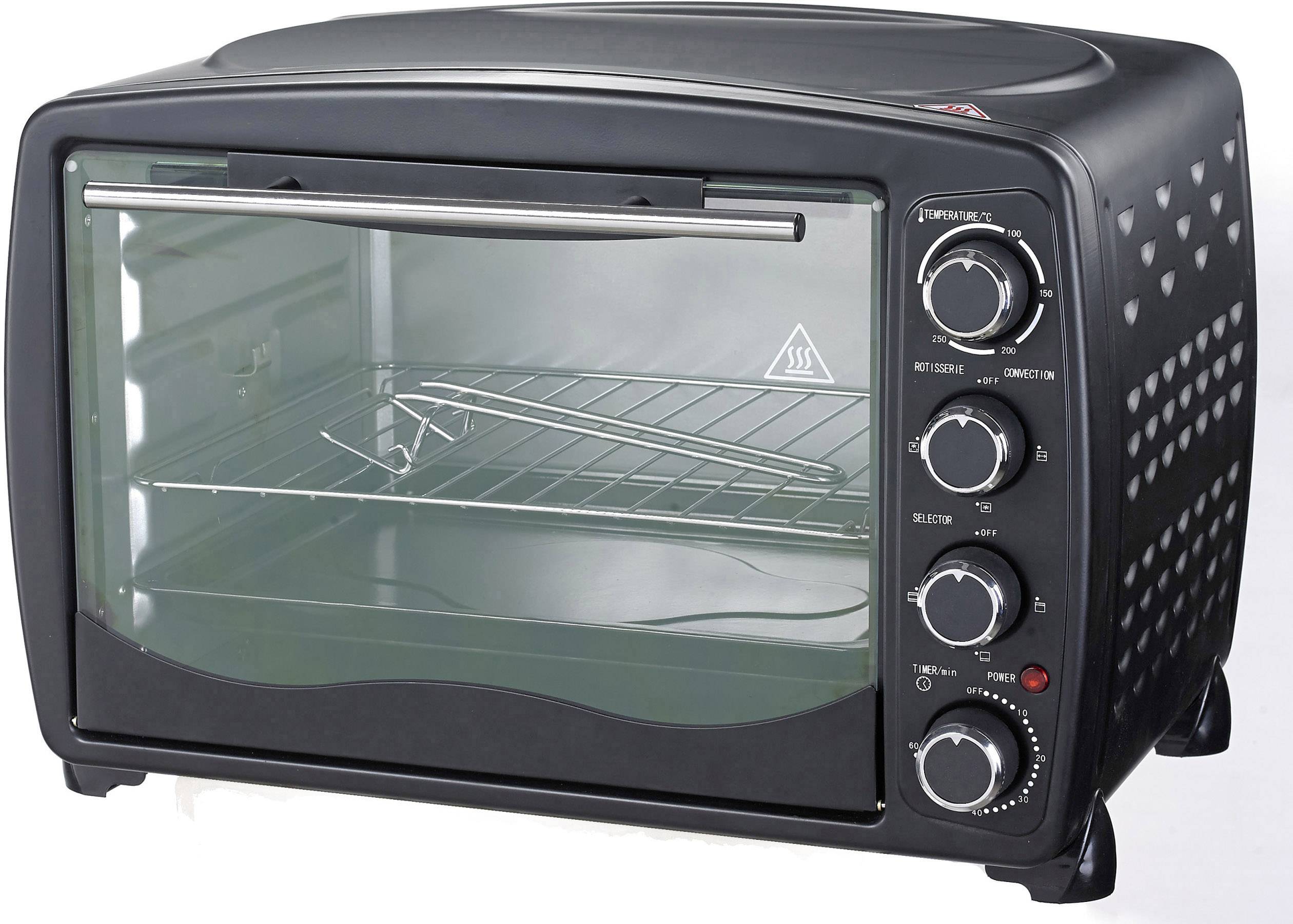 TKG Team Kalorik TKG OT 1013 BCRL Minibackofen Heißluft-Funktion, mit Grillspieß, Temperaturvorwahl, Timerfunktion 40l