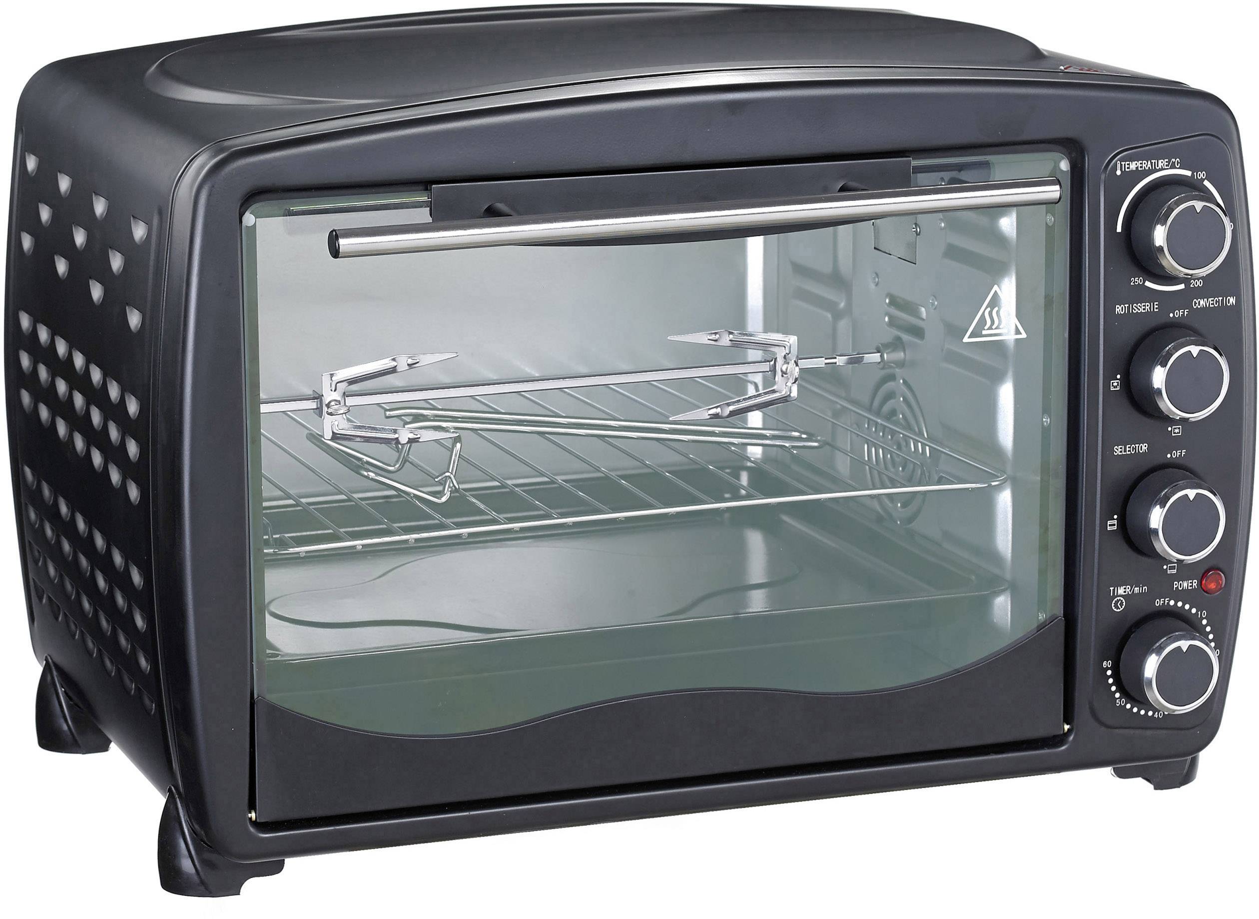 TKG Team Kalorik TKG OT 1013 BCRL Minibackofen Heißluft-Funktion, mit Grillspieß, Temperaturvorwahl, Timerfunktion 40l