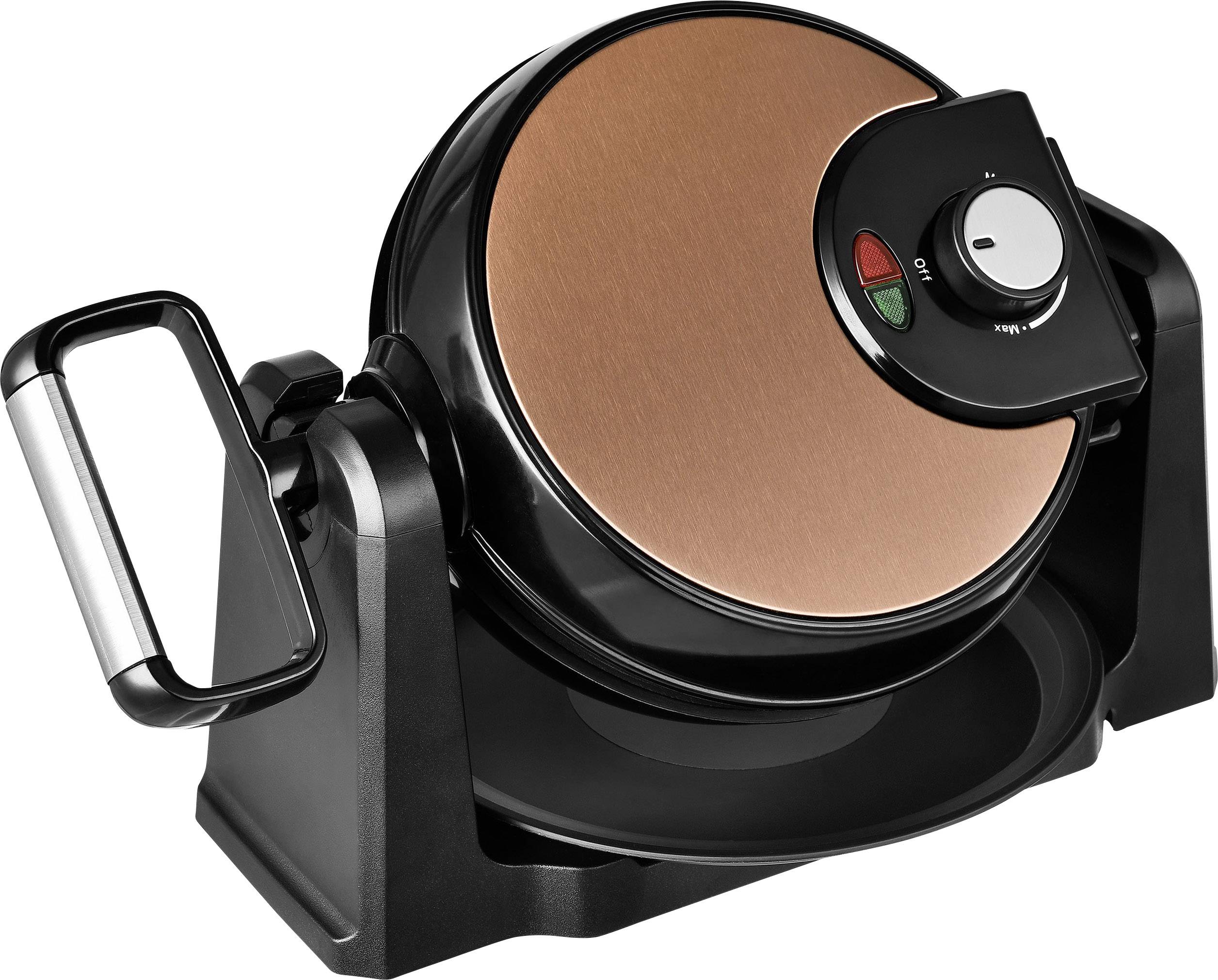 TKG Team Kalorik TKG WM 1050 CO Waffeleisen klappbar, Temperaturvorwahl Kupfer