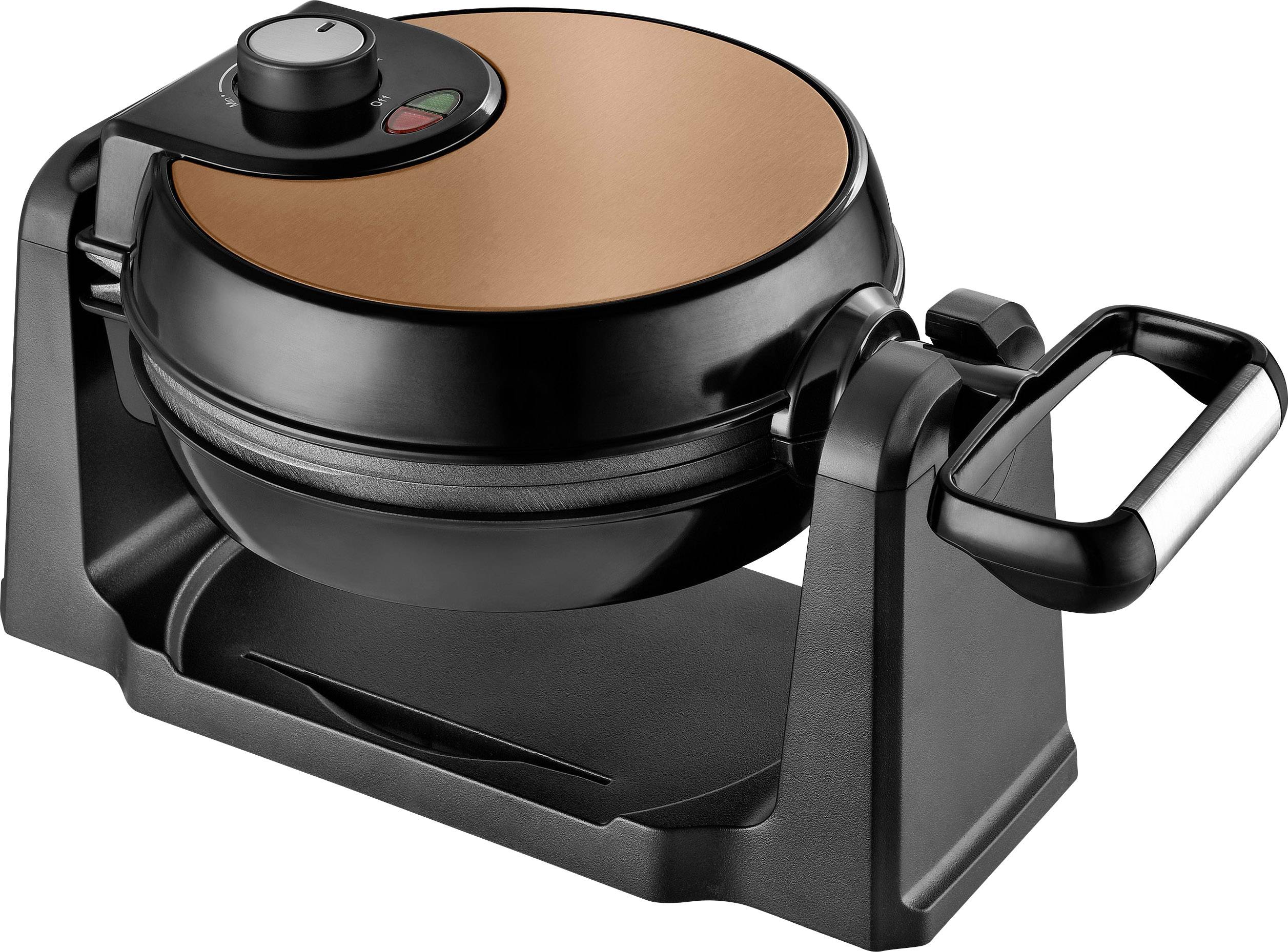 TKG Team Kalorik TKG WM 1050 CO Waffeleisen klappbar, Temperaturvorwahl Kupfer