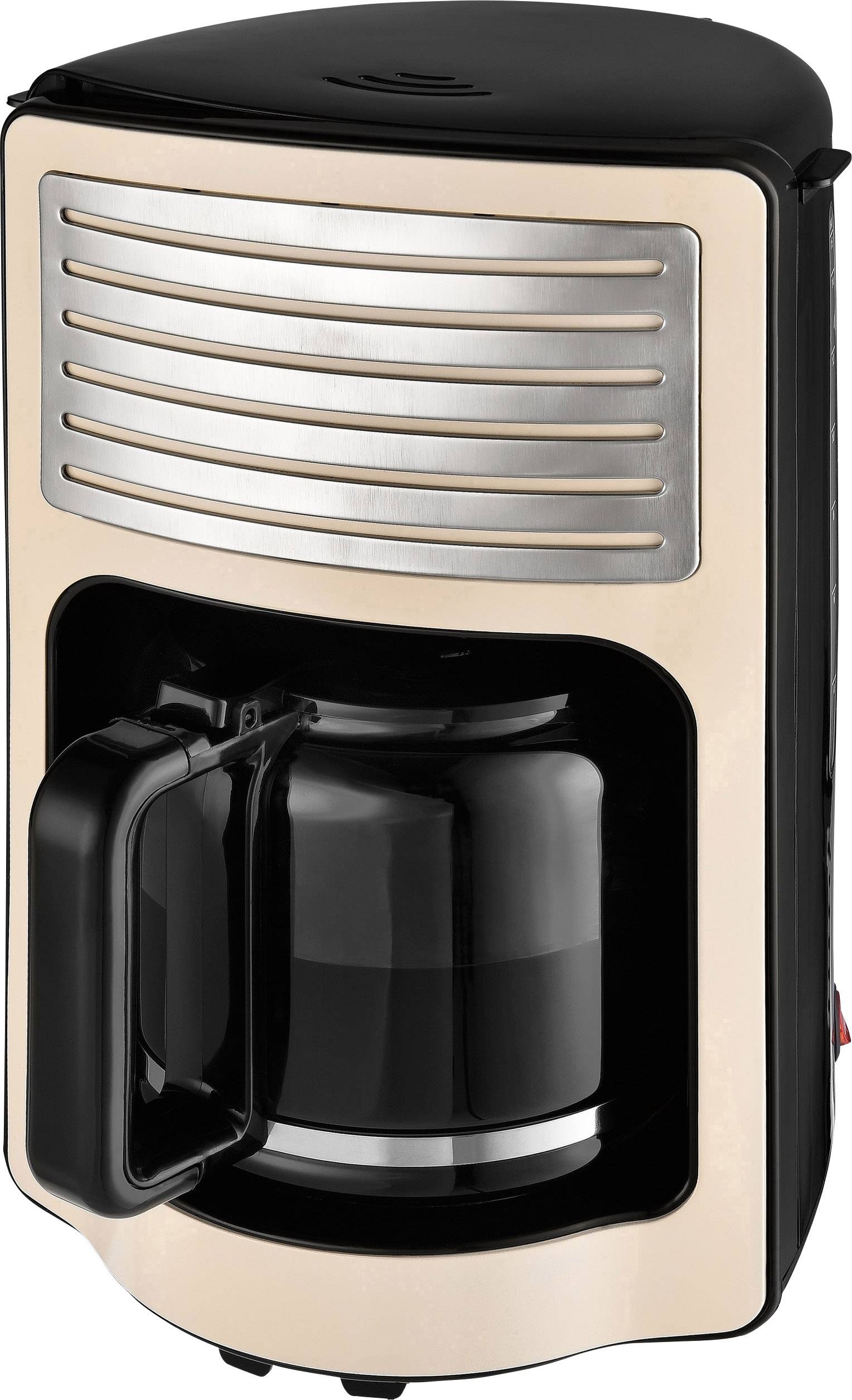 TKG Team Kalorik TKG CM 2500 Kaffeemaschine Creme-Weiß Fassungsvermögen Tassen=15 Glaskanne