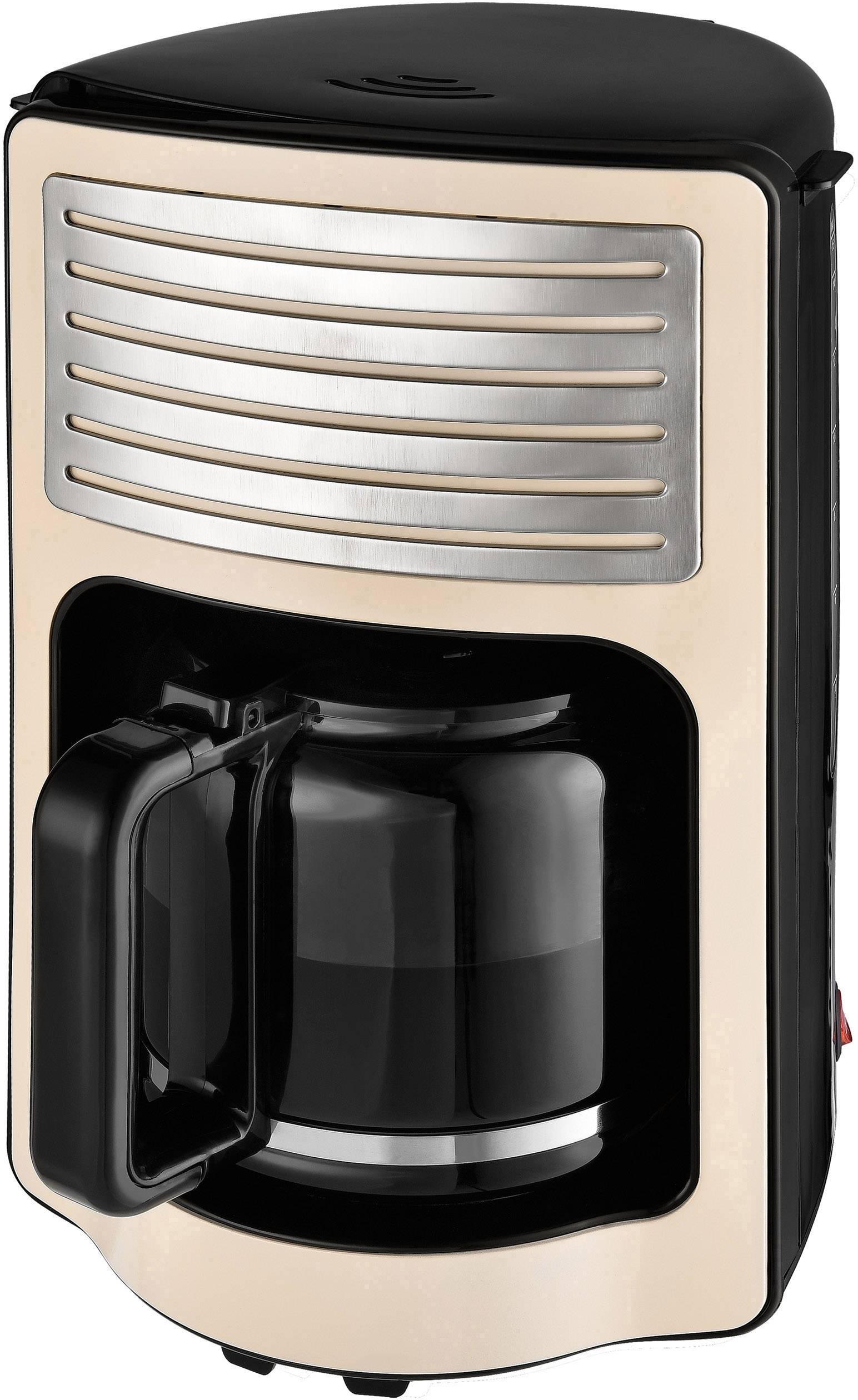 TKG Team Kalorik TKG CM 2500 Kaffeemaschine Creme-Weiß Fassungsvermögen Tassen=15 Glaskanne