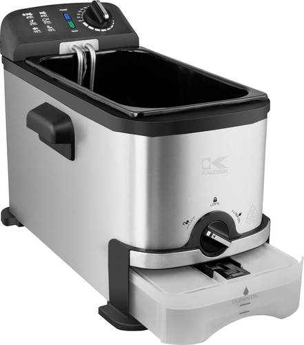 TKG Team Kalorik TKG FT 1012 F KTO Kaltzonen Fritteuse 2000W mit Ölfiltersystem, Temperaturvorwahl