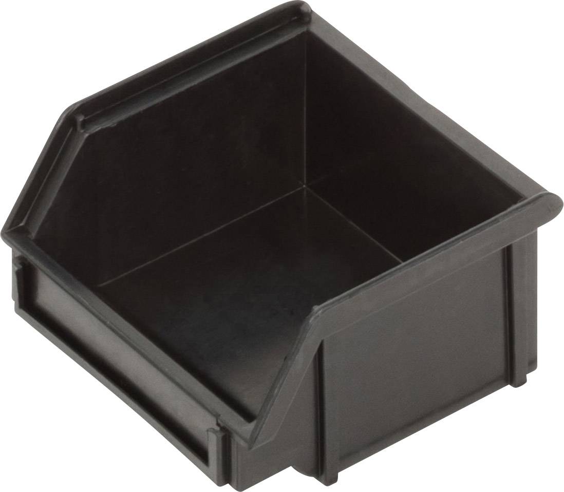 Alutec 1394006197 ESD Sichtlagerkasten CB6MC (B x H x T) 100 x 50 x 95 mm Schwarz 1 St.