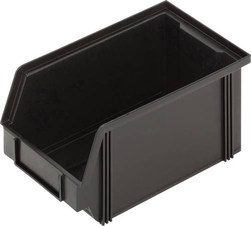 Alutec 1394004197 ESD Sichtlagerkasten CB4MC (B x H x T) 145 x 125 x 235 mm Schwarz 1 St.