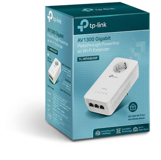 TP-LINK TL-WPA8630P  Powerline Einzel Adapter 1.300 MBit/s