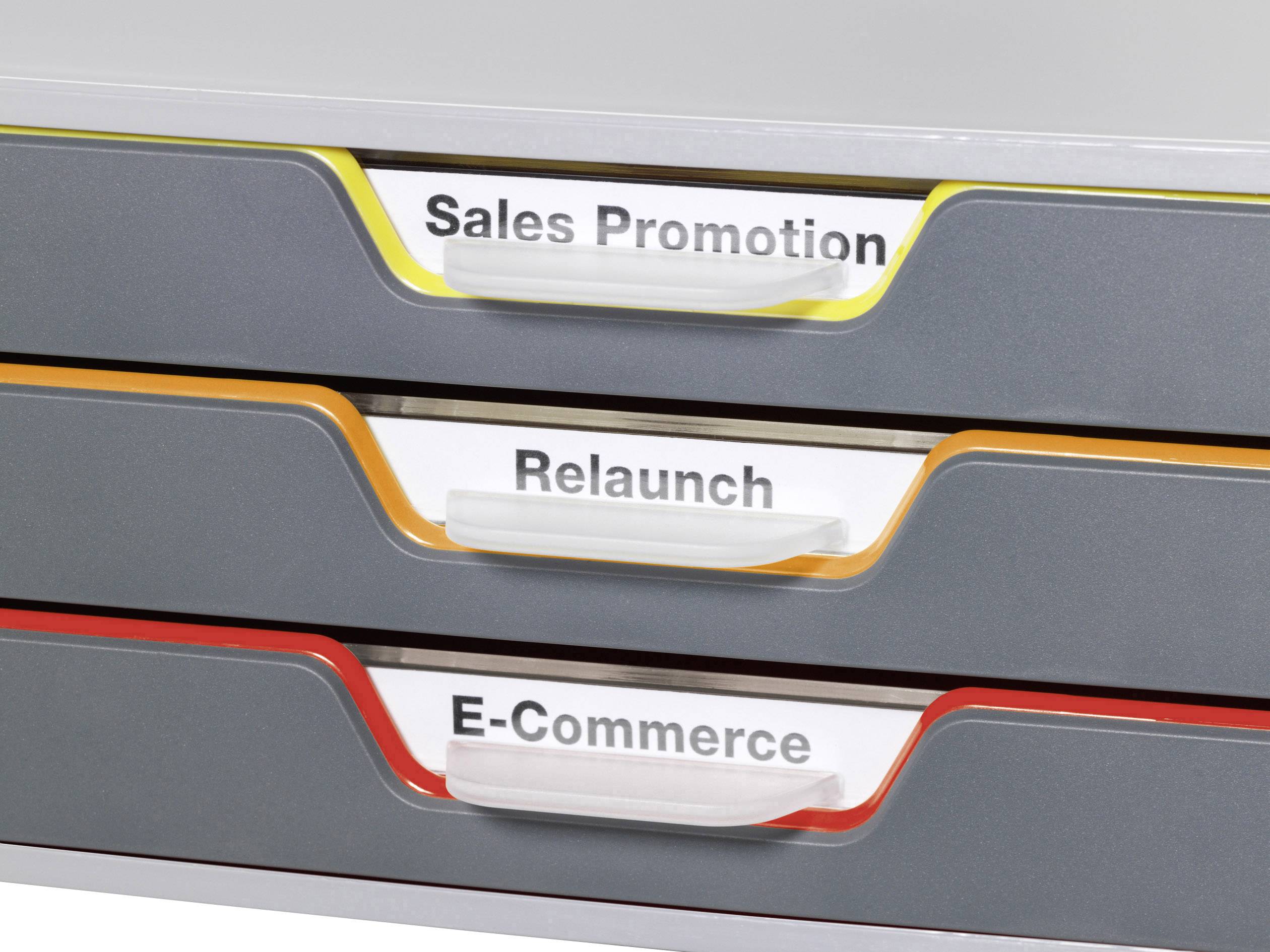 Durable VARICOLOR 3 - 7603 760327 Schubladenbox Grau DIN A4, DIN C4, Folio, Letter Anzahl der Schubfächer: 3