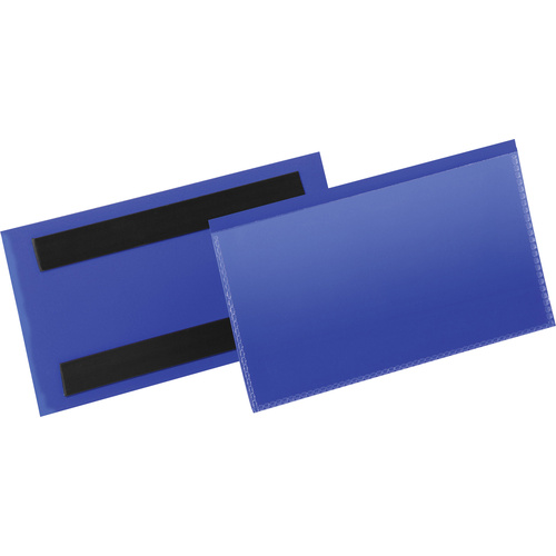 Durable Magnetische Etikettentasche 174207 Blau 150mm x 76mm