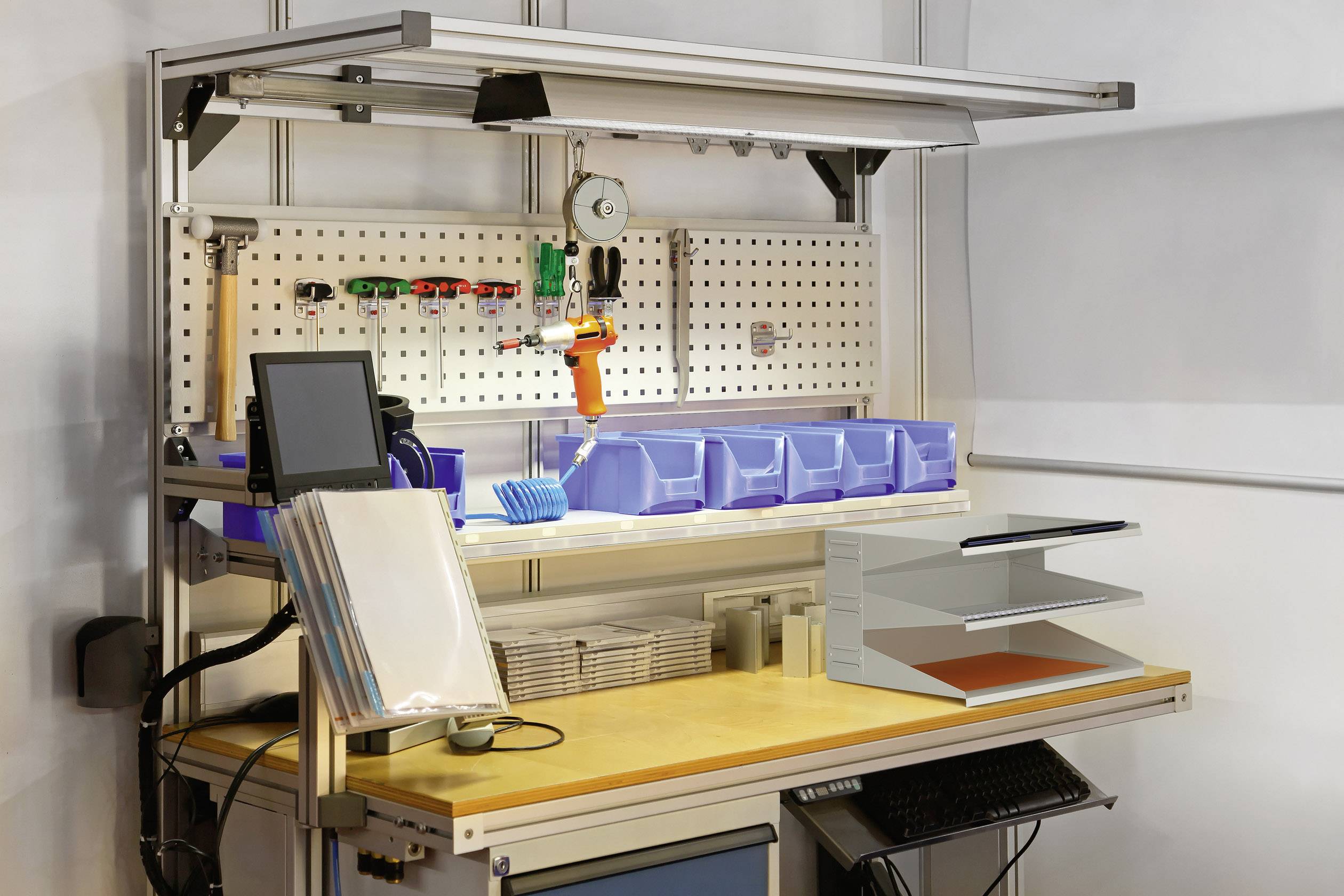 Durable Sortierablage 335910 Grau DIN A4 Anzahl der Fächer: 3