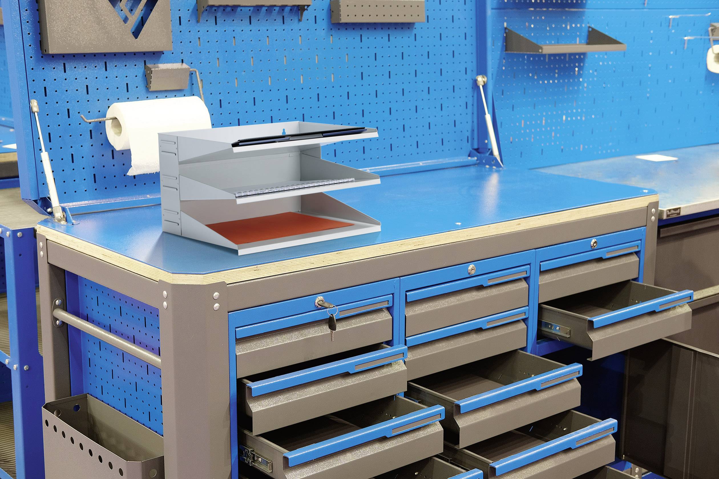 Durable Sortierablage 335910 Grau DIN A4 Anzahl der Fächer: 3