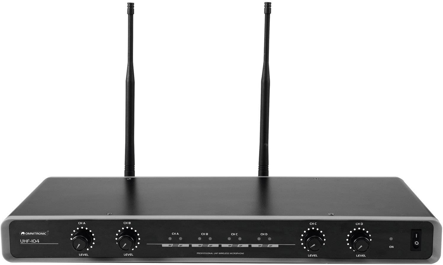 Omnitronic UHF-104 Funkmikrofon-Set Übertragungsart (Details):Funk inkl. Kabel Klinke, XLR Funk