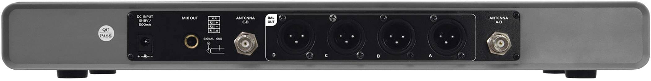 Omnitronic UHF-104 Funkmikrofon-Set Übertragungsart (Details):Funk inkl. Kabel Klinke, XLR Funk