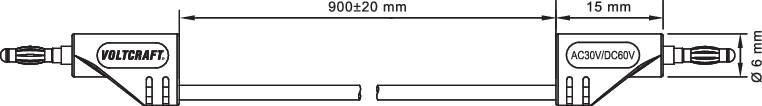Technische Zeichnung zeigt zwei gegenüberliegende pneumatische Aktoren mit einer Gesamtlänge von 300 ± 0,3 mm, verbunden durch ein Rohr.