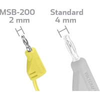 VOLTCRAFT MSB-200 Messleitung Lamellenstecker 2 mm Lamellenstecker 2 mm 30.00 cm Gelb VOLTCRAFT MSB-200 Messleitung Lamellenstecker 2 mm Lamellenstecker 2 mm 30.00 cm Gelb