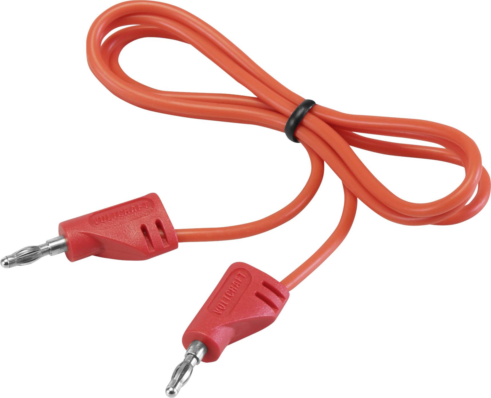 VOLTCRAFT MSB-200 Messleitungs-Set Lamellenstecker 2mm Lamellenstecker 2mm 12St.