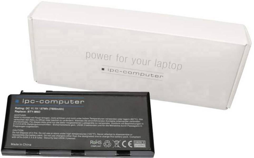 Ipc-computer Notebook-Akku BTY-M6D Replace 11.1V 7800 mAh MSI